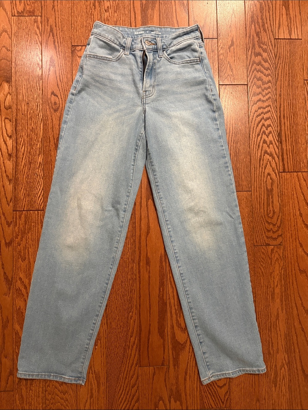 Old Navy Light Women's High-Rise Wow Loose Straight Jeans size 0